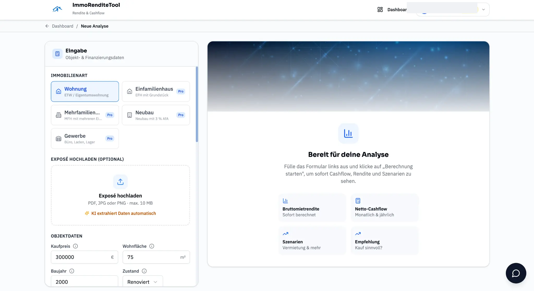 Immobilien Kalkulator